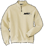 Flatback Rib Zip Pullover